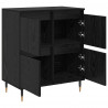 Szafka do przechowywania 2 pcs Czarny Dąb 60 x 35 x 70 cm