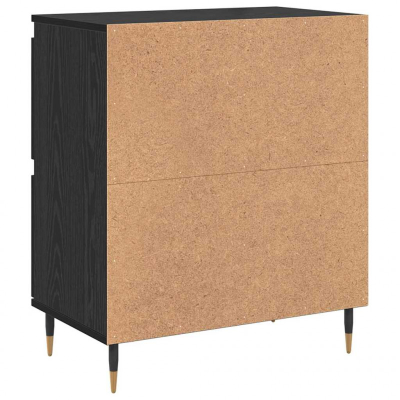 Szafka do przechowywania 2 pcs Czarny Dąb 60 x 35 x 70 cm