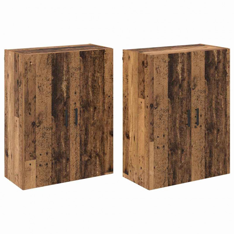 Szafka ścienna 2 pcs Stare drewno 69,5 x 34 x 90 cm