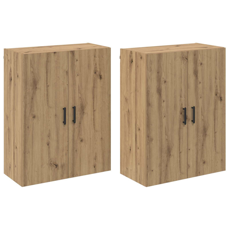 Szafka ścienna 2 pcs Dąb rzemieślniczy 69,5 x 34 x 90 cm