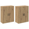 Szafka ścienna 2 pcs Dąb rzemieślniczy 69,5 x 34 x 90 cm