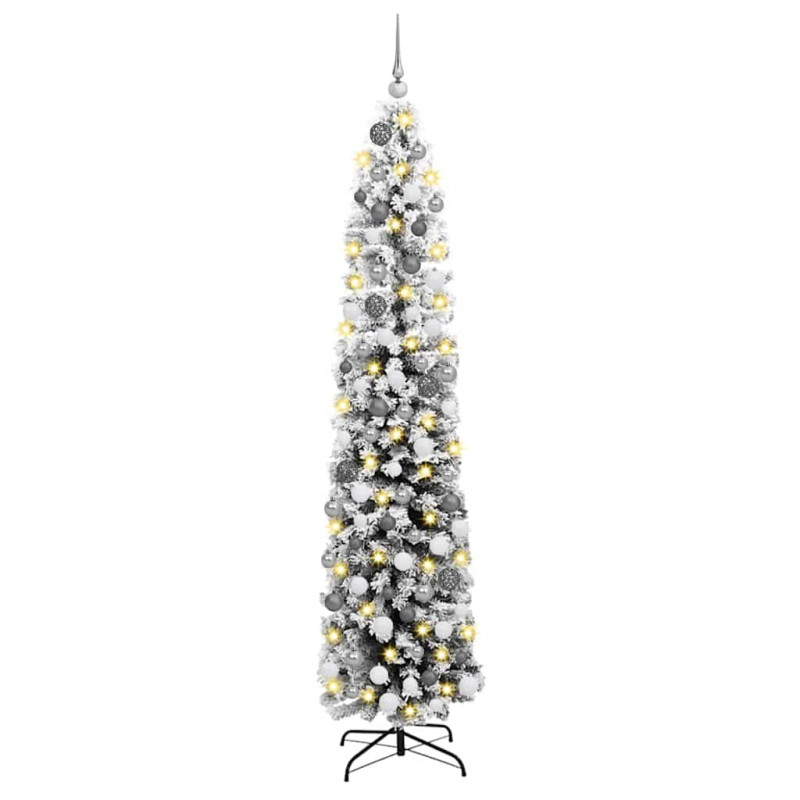 Sztuczna choinka z podstawą Zielony 180 cm PVC, stal i plastik