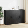 Szafka ścienna 2 pcs Czarny Dąb 69,5 x 34 x 90 cm