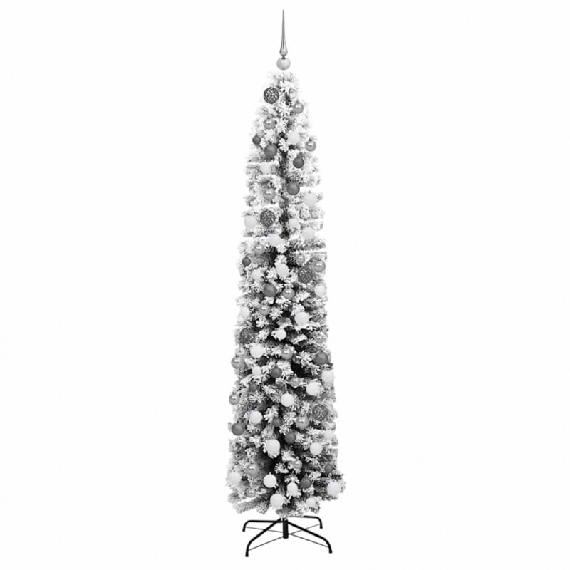 Sztuczna choinka z podstawą Zielony 180 cm PVC, stal i plastik