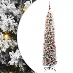 Sztuczna choinka z podstawą Zielony 180 cm PVC, stal i plastik