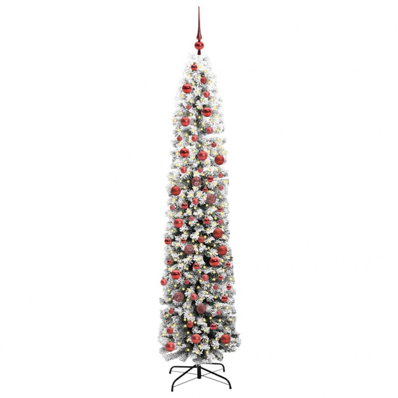 Sztuczna choinka z podstawą Zielony 180 cm PVC, stal i plastik