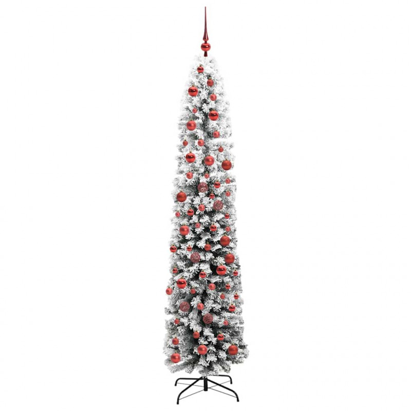 Sztuczna choinka z podstawą Zielony 180 cm PVC, stal i plastik