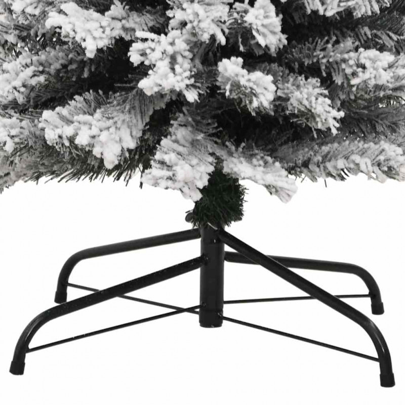 Sztuczna choinka z podstawą Zielony 180 cm PVC, stal i plastik