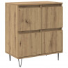 Komody 2 pcs dąb artisan 120 x 35 x 70 cm