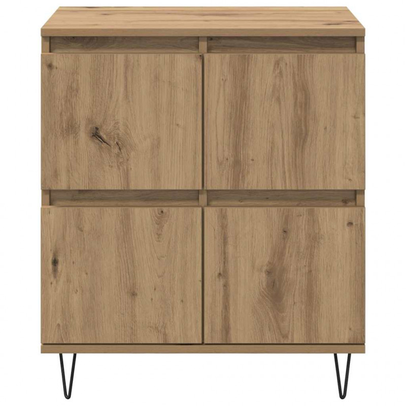 Komody 2 pcs dąb artisan 120 x 35 x 70 cm