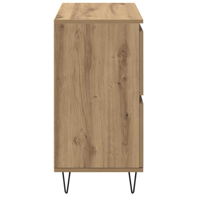 Komody 2 pcs dąb artisan 120 x 35 x 70 cm