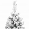 Sztuczna choinka z podstawą Zielony 180 cm PVC, stal i plastik