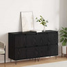 Komody 2 pcs Czarny dąb 120 x 35 x 70 cm