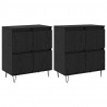 Komody 2 pcs Czarny dąb 120 x 35 x 70 cm