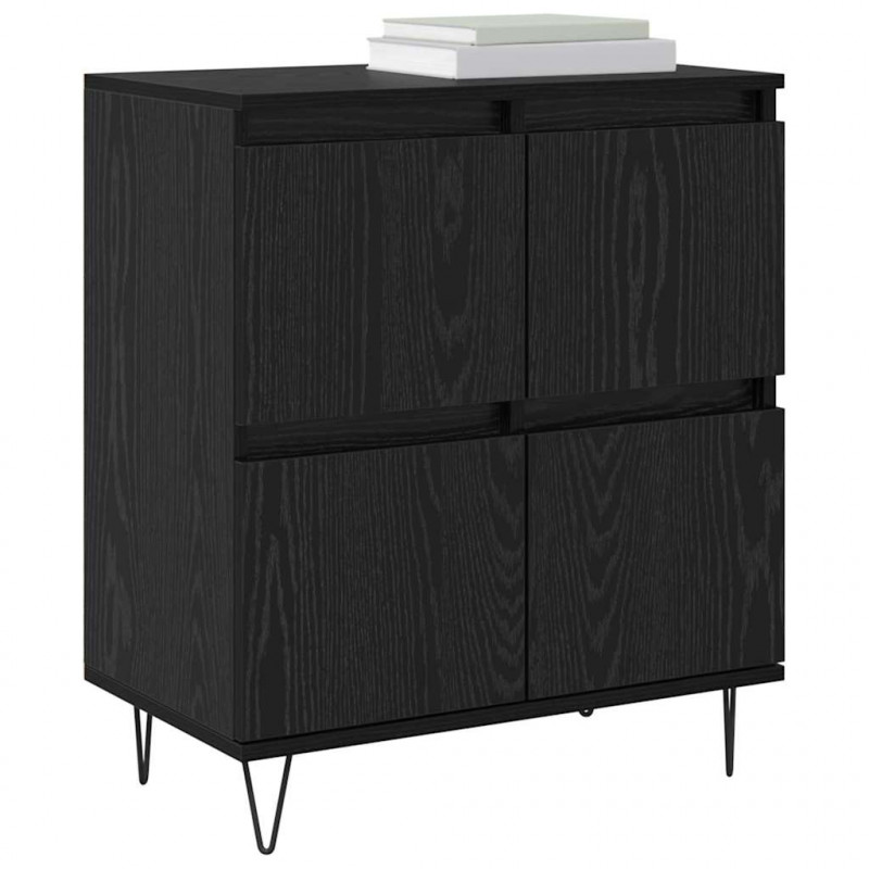 Komody 2 pcs Czarny dąb 120 x 35 x 70 cm