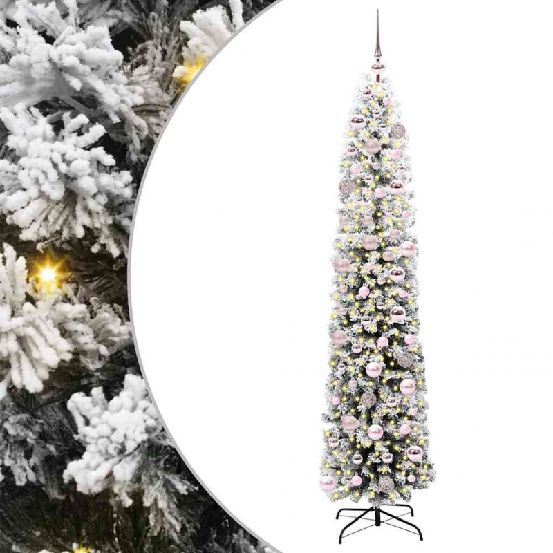 Sztuczna choinka z podstawą Zielony 180 cm PVC, stal i plastik