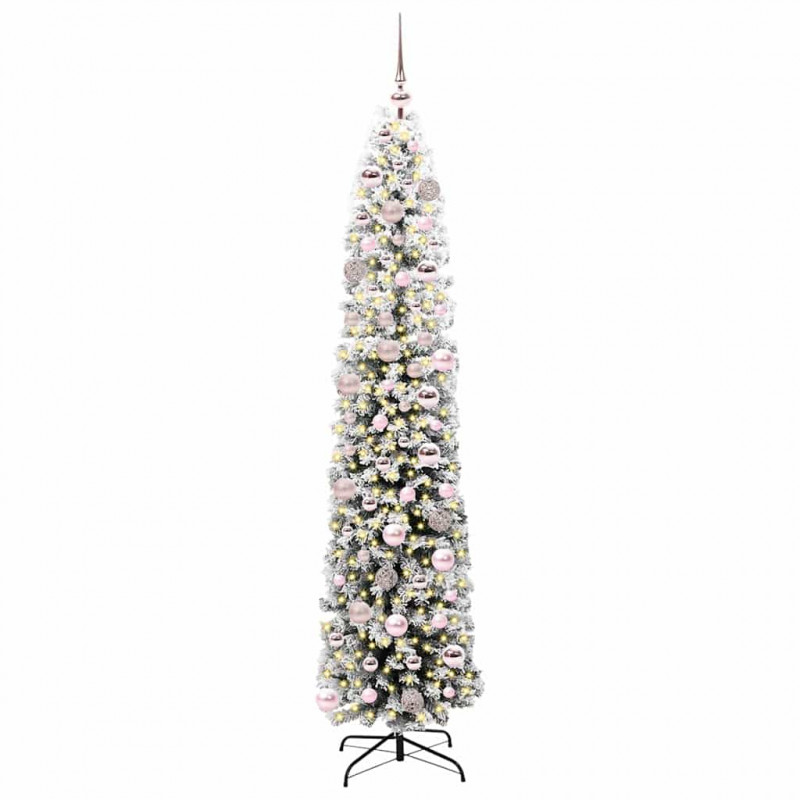 Sztuczna choinka z podstawą Zielony 180 cm PVC, stal i plastik