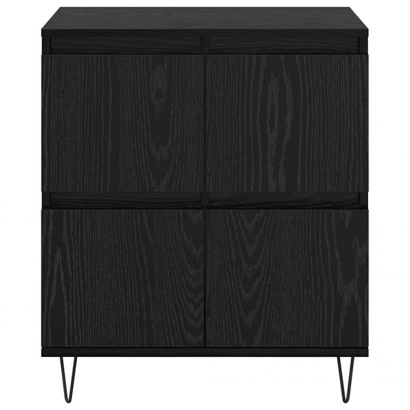 Komody 2 pcs Czarny dąb 120 x 35 x 70 cm