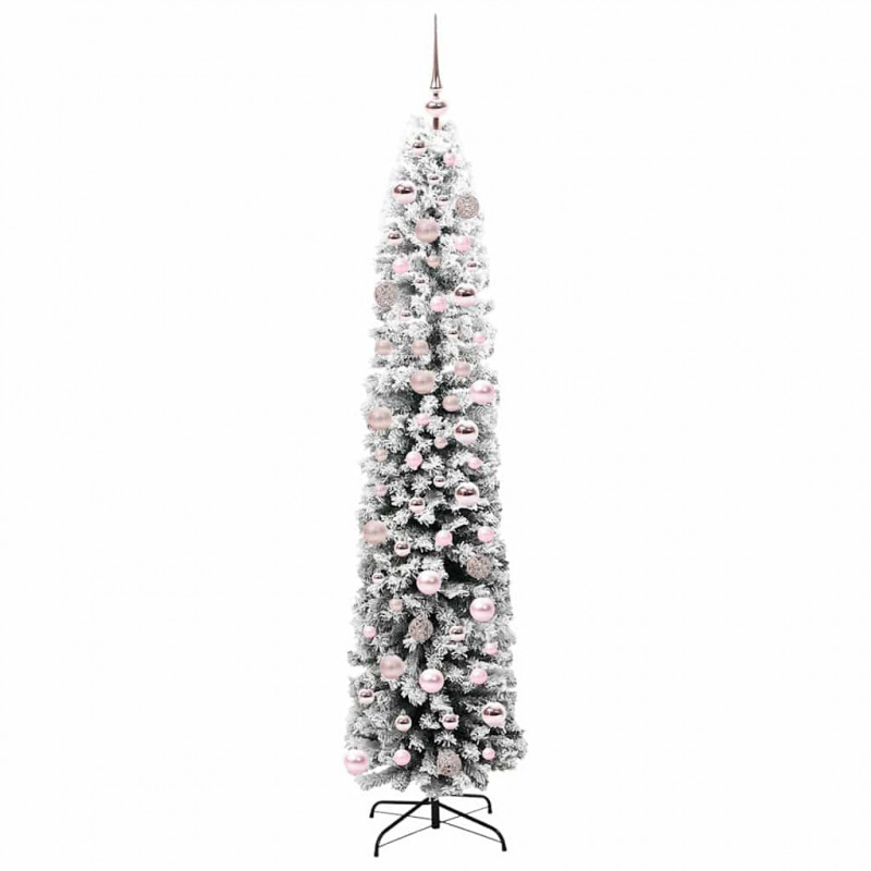 Sztuczna choinka z podstawą Zielony 180 cm PVC, stal i plastik