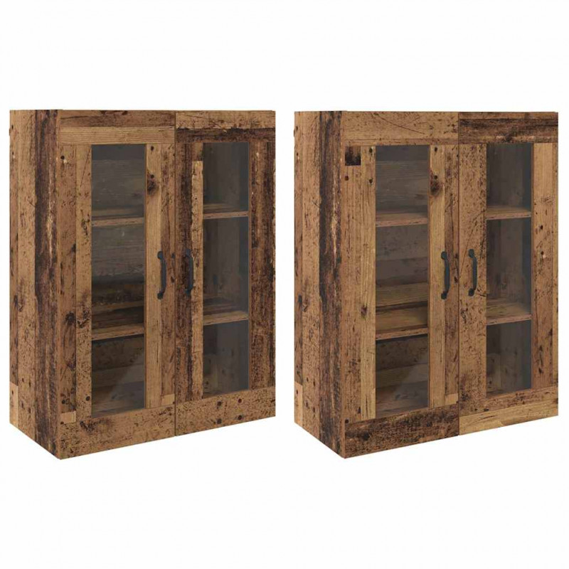 Szafki montowane na ścianie 2 pcs Stare drewno