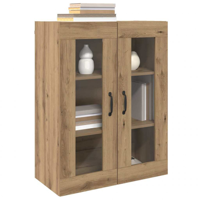 Szafki montowane na ścianie 2 pcs dąb artisan 69,5 x 34 x 90 cm
