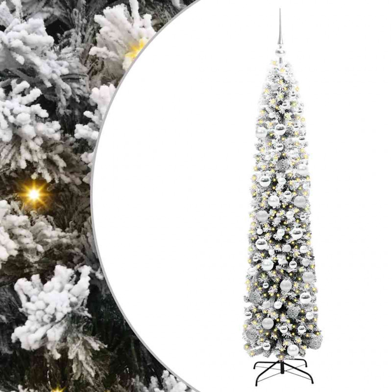 Sztuczna choinka z podstawą Zielony 180 cm PVC, stal i plastik