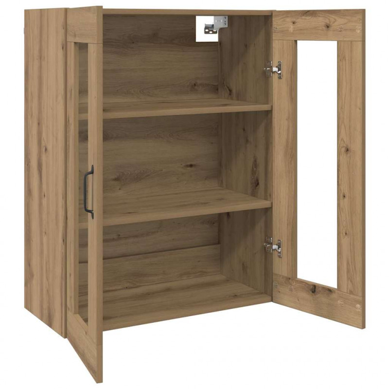 Szafki montowane na ścianie 2 pcs dąb artisan 69,5 x 34 x 90 cm