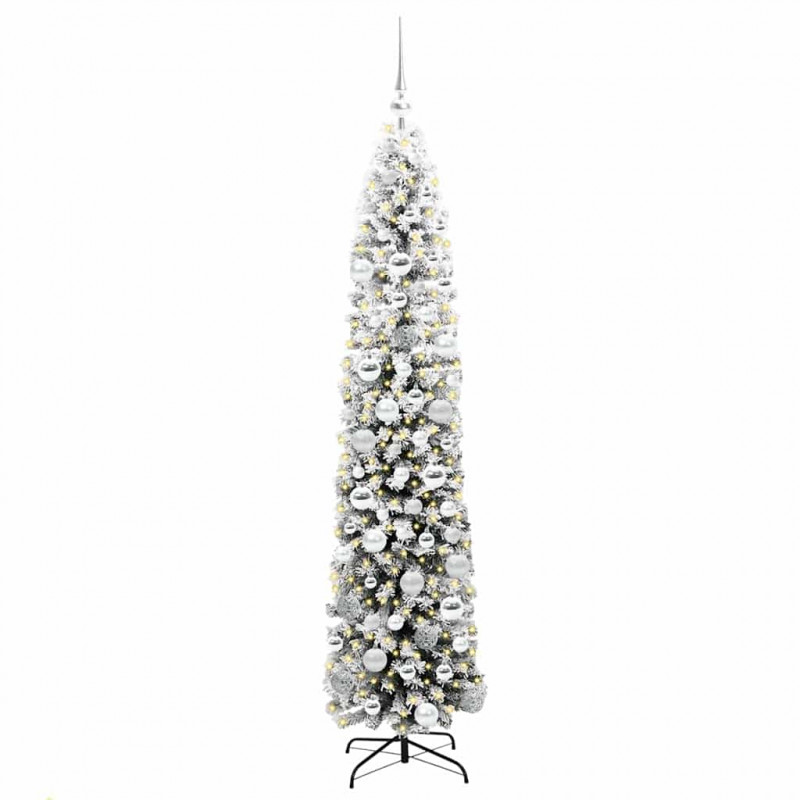 Sztuczna choinka z podstawą Zielony 180 cm PVC, stal i plastik