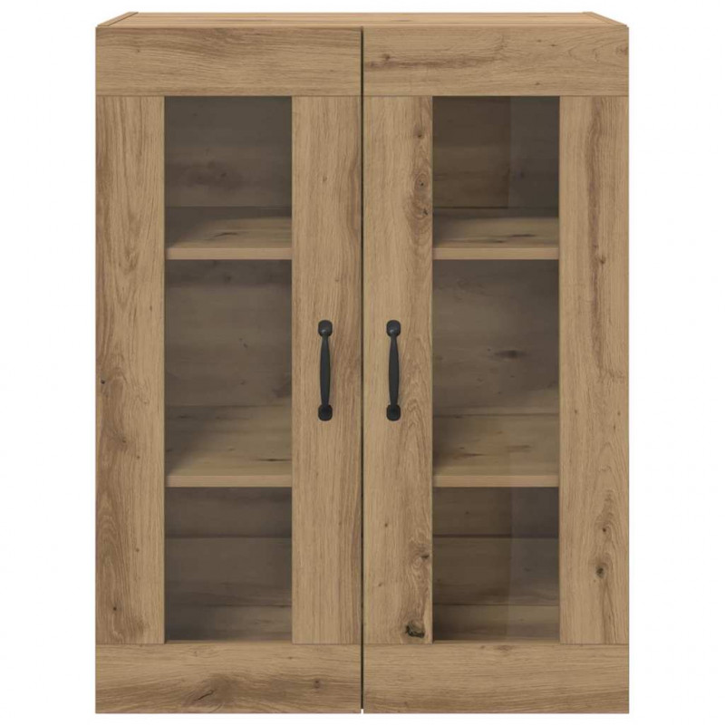 Szafki montowane na ścianie 2 pcs dąb artisan 69,5 x 34 x 90 cm