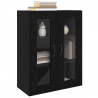 Szafki montowane na ścianie 2 pcs Czarny dąb 69,5 x 34 x 90 cm