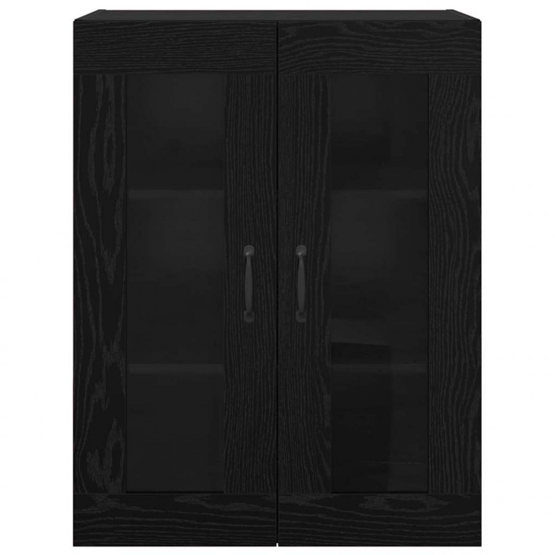 Szafki montowane na ścianie 2 pcs Czarny dąb 69,5 x 34 x 90 cm