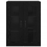 Szafki montowane na ścianie 2 pcs Czarny dąb 69,5 x 34 x 90 cm