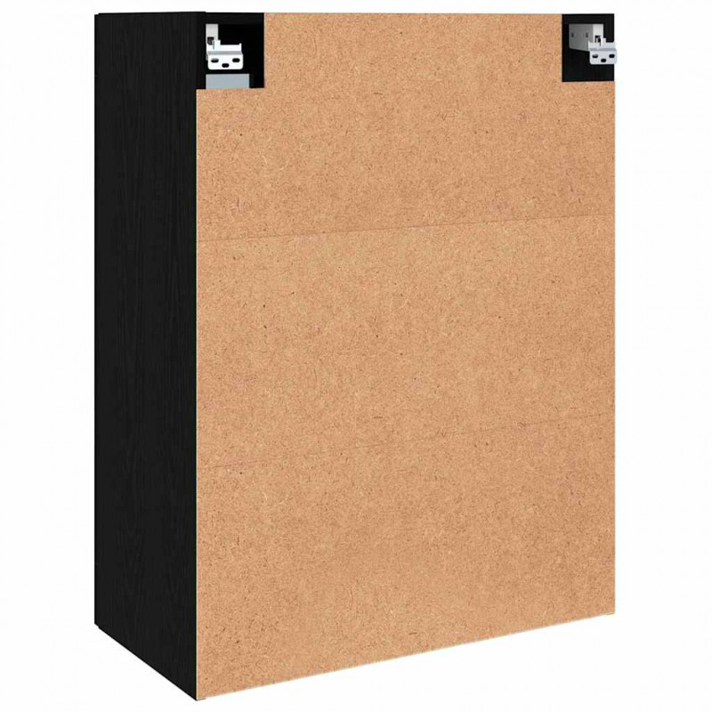 Szafki montowane na ścianie 2 pcs Czarny dąb 69,5 x 34 x 90 cm