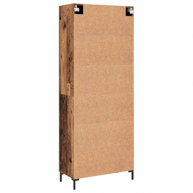 Highboard Montowane na ścianie Stare drewno 69,5 x 34 x 180 cm