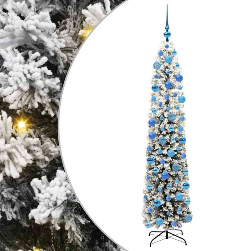 Sztuczna choinka z podstawą Zielony 180 cm PVC, stal i plastik