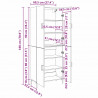Highboard Montowane na ścianie Stare drewno 69,5 x 34 x 180 cm