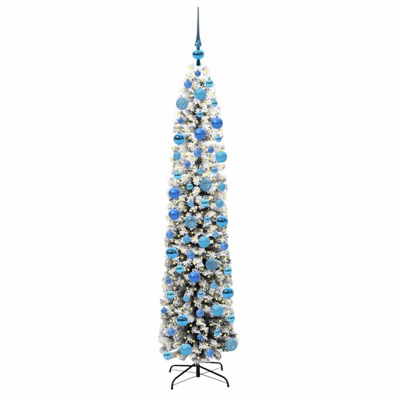 Sztuczna choinka z podstawą Zielony 180 cm PVC, stal i plastik