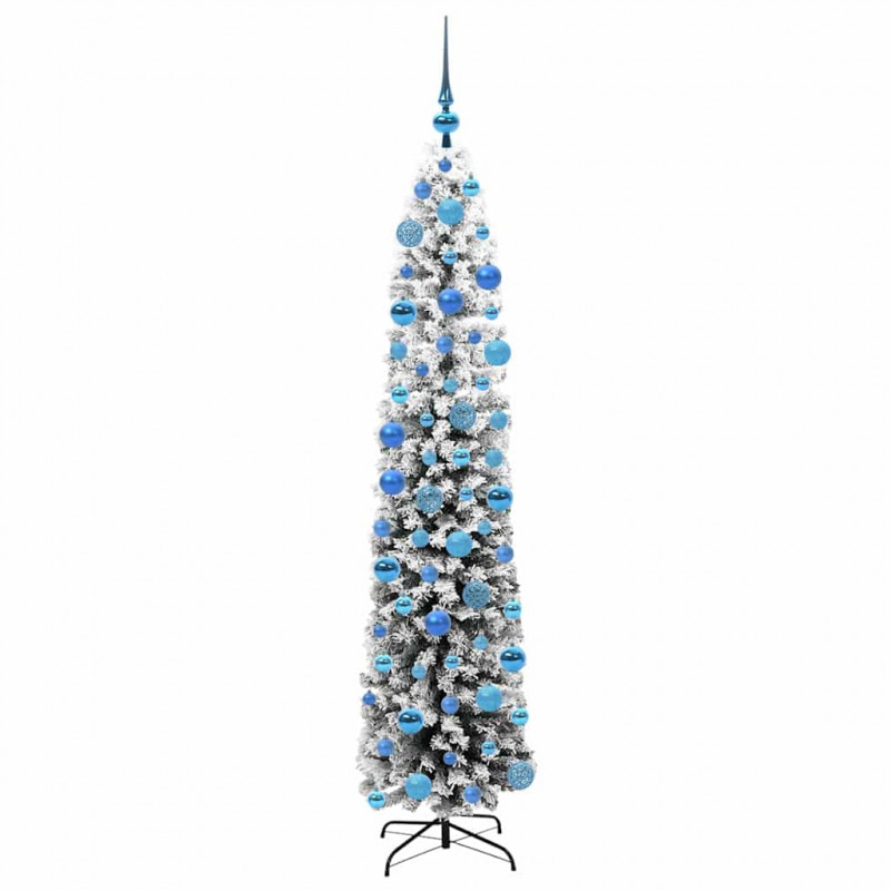 Sztuczna choinka z podstawą Zielony 180 cm PVC, stal i plastik