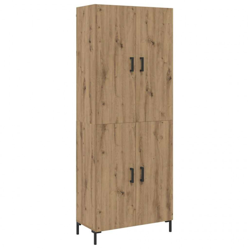 Highboard Montowane na ścianie dąb artisan 69,5 x 34 x 180 cm