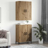 Highboard Montowane na ścianie dąb artisan 69,5 x 34 x 180 cm