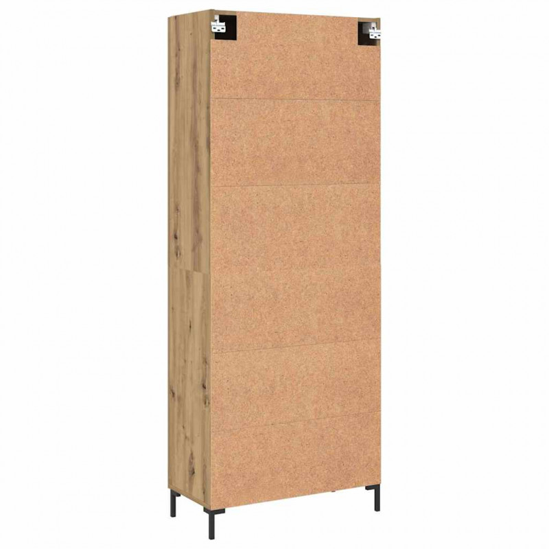 Highboard Montowane na ścianie dąb artisan 69,5 x 34 x 180 cm