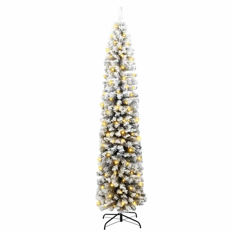Sztuczna choinka z podstawą Zielony 210 cm PVC, stal i plastik
