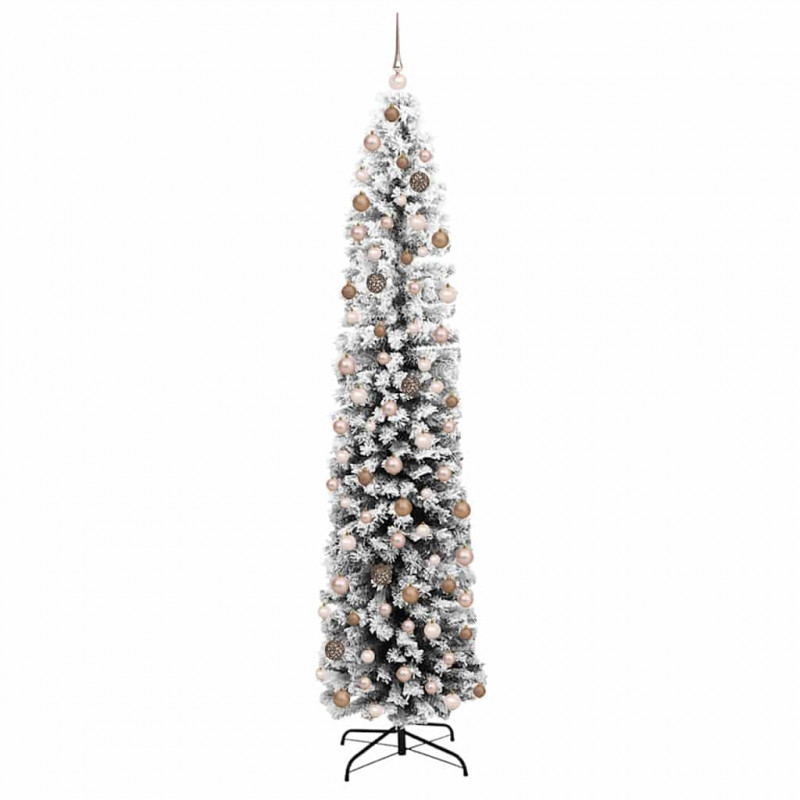 Sztuczna choinka z podstawą Zielony 210 cm PVC, stal i plastik
