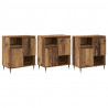 Komody 3 pcs Stare drewno 180 x 35 x 70 cm