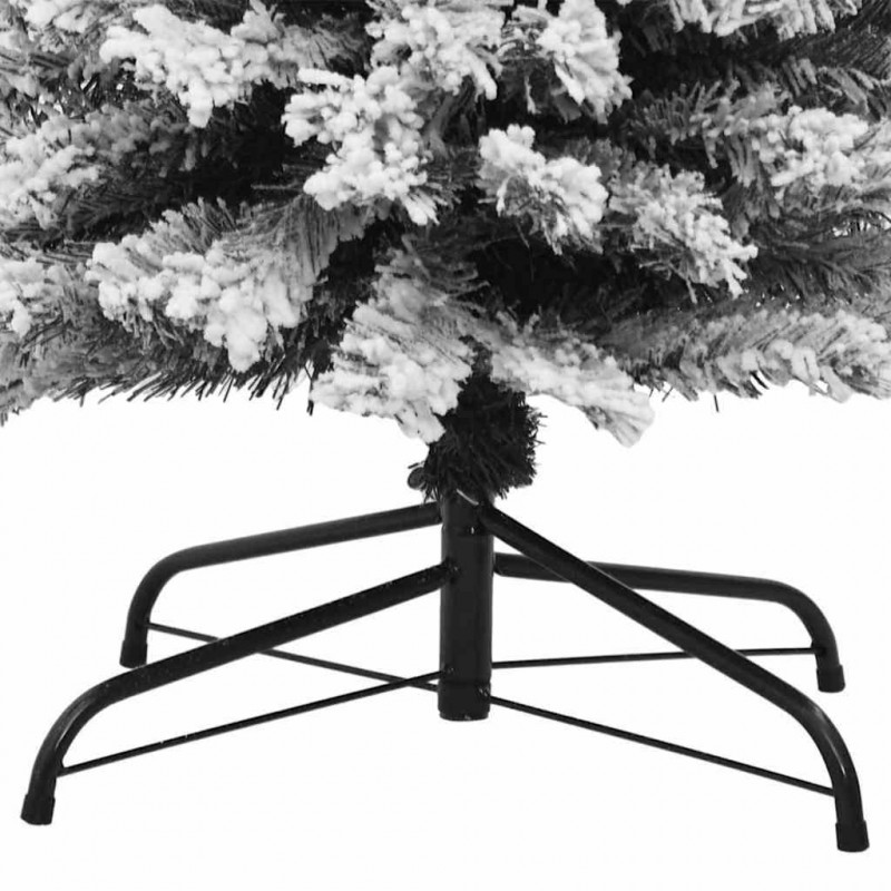 Sztuczna choinka z podstawą Zielony 210 cm PVC, stal i plastik