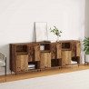 Komody 3 pcs Stare drewno 180 x 35 x 70 cm
