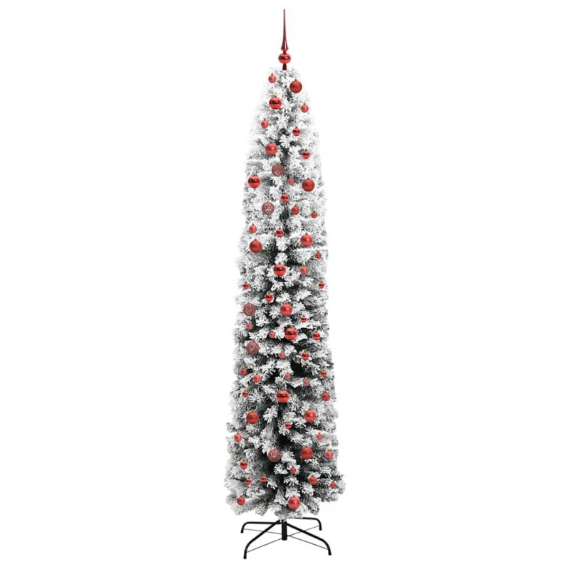Sztuczna choinka z podstawą Zielony 210 cm PVC, stal i plastik
