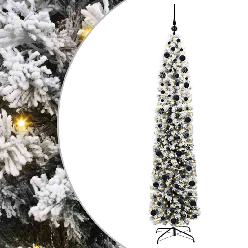 Sztuczna choinka z podstawą Zielony 210 cm PVC, stal i plastik