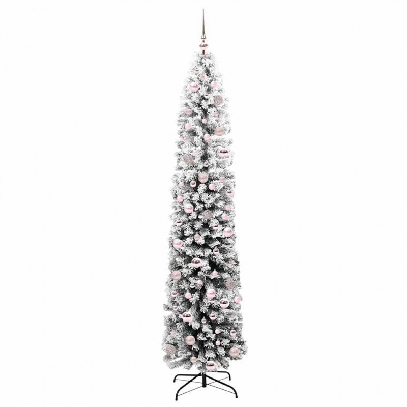 Sztuczna choinka z podstawą Zielony 210 cm PVC, stal i plastik