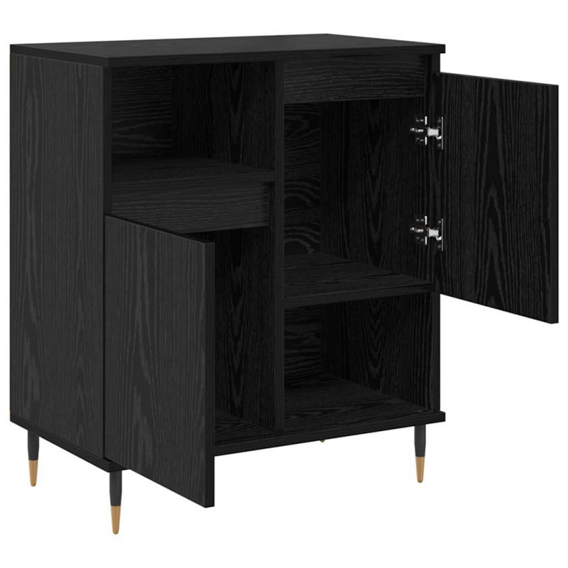 Komody 3 pcs Czarny dąb 180 x 35 x 70 cm